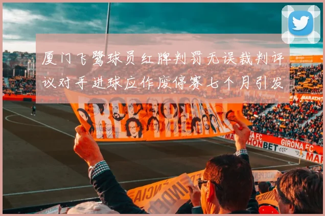 厦门飞鹭球员红牌判罚无误裁判评议对手进球应作废停赛七个月引发热议